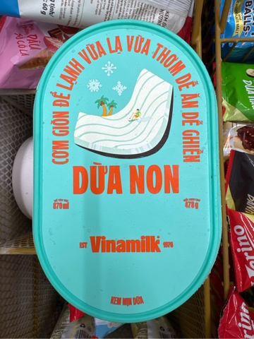 Kem Hộp Vinamilk Dừa Non - Hộp 870ml