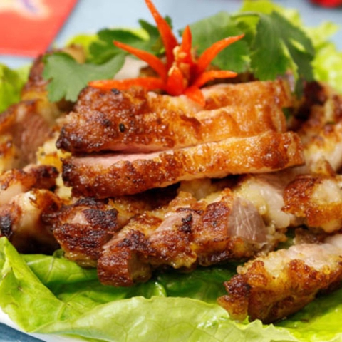 Ba chỉ ướp xốt BBQ SibaFood - khay 350g