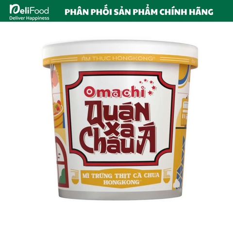 Mì Omachi quán xá Châu Á Mì trứng cà chua HongKong - Hộp 95G