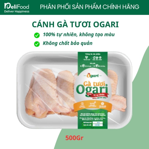Cánh gà Ogari - Khay 500gr (+/-)