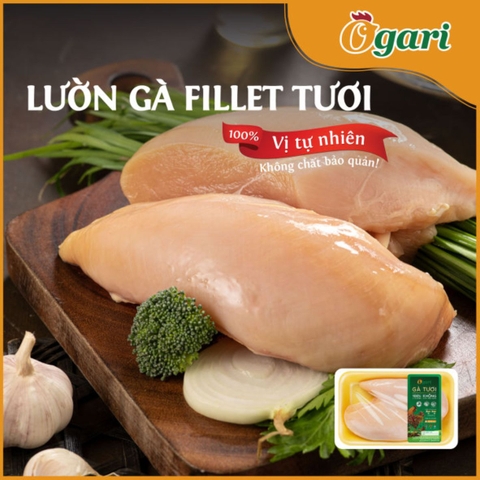Lườn gà tươi Ogari loại 1 - Khay 400g (+/-)