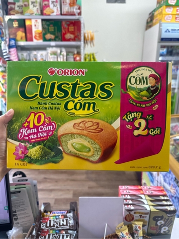 Bánh orion custas kem cốm Hà Nội - hộp 276g