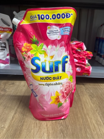 SURF Nước Giặt Hương Cỏ Hoa Diệu Kì - Túi 2.9Kg