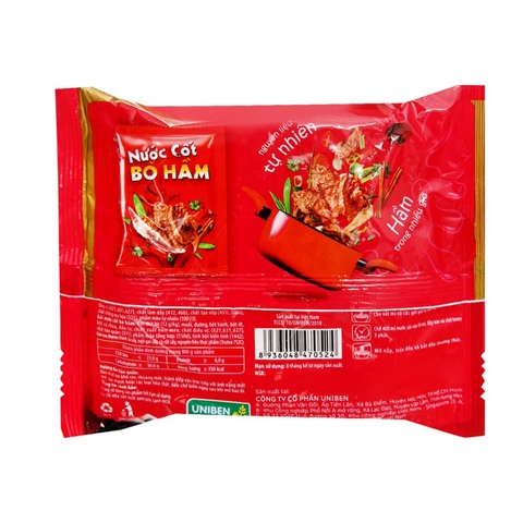 Mì 3 Miền bò hầm rau thơm - gói 75g