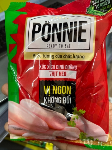 Xúc xích Ponnie Thịt heo - Gói 175g (5 cái)