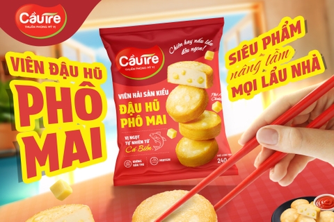 Viên hải sản Đậu hũ phô mai CJ Cầu Tre - Gói 240g