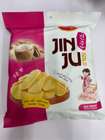 Bánh gạo Junju muối hồng - Túi 16 gói