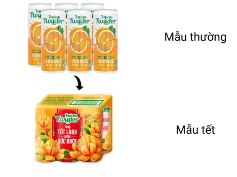Twister lon cao - Lon 320ml