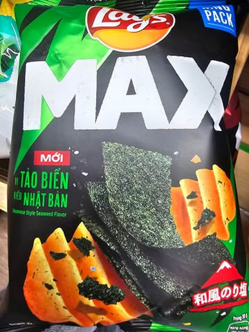 Bim bim Lay's MAX vị tảo biển kiểu Nhật Bản - Gói 42g