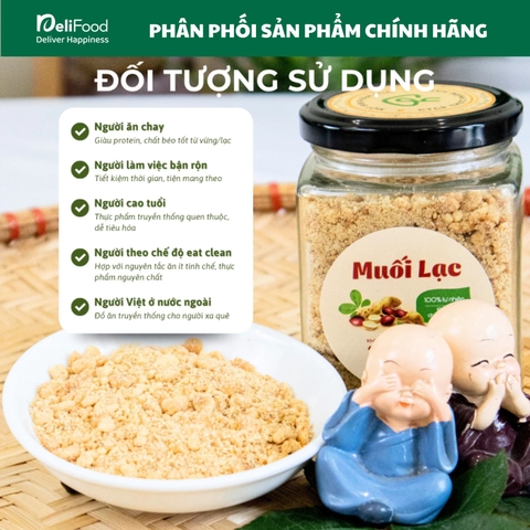 Muối lạc vừng vàng HAPI - Lọ thủy tinh 230g