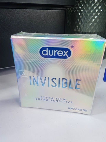 Durex Bao cao su Invisible Extra Thin/Sens 3S
