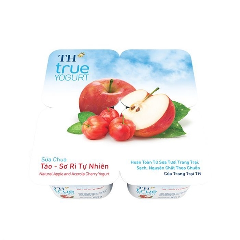sữa chua táo sơ ri TH - hộp 100g