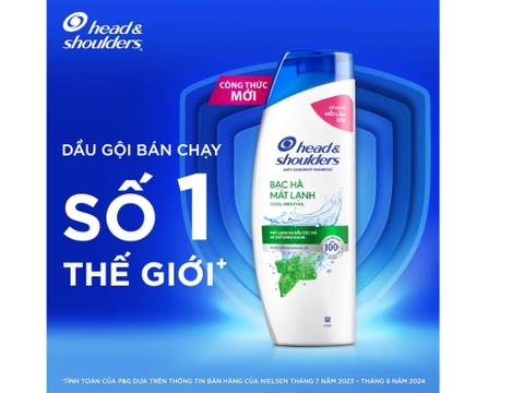 Head & Shoulder Dầu gội mát lạnh bạc hà - chai 170ml
