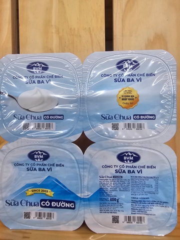 Sữa chua Ba vì có đường - Hộp 400g