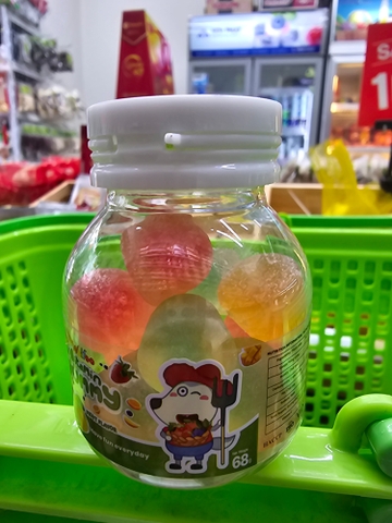 Kẹo dẻo Wolfoo có nhân mix vị 68g