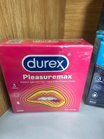 Durex Bao cao su Pleasuremax 3S