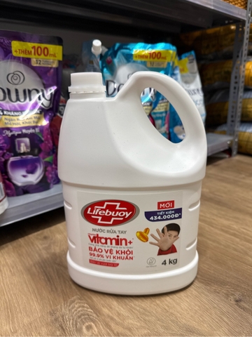 Lifebuoy Nước rửa tay bảo vệ vượt trội 10X - can 4Lít