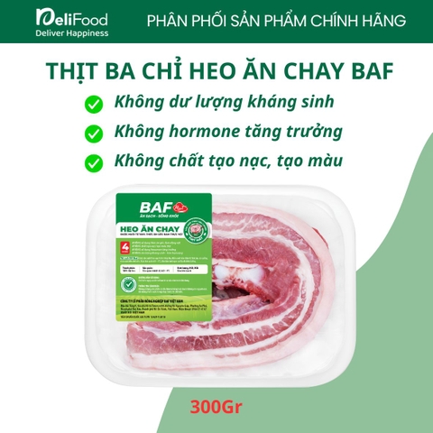 Ba chỉ heo BAF Meat đặc biệt - khay 300g