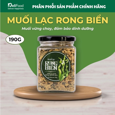Muối lạc rong biển HAPI - Lọ thủy tinh 190g