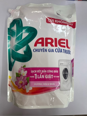 Nước Giặt Ariel Cửa Trước Hương Sen Nhài - Túi 3,57L