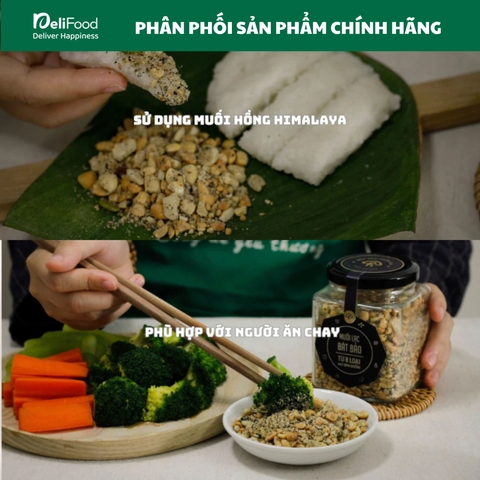 Muối lạc bát bảo HAPI - Lọ thủy tinh 210g