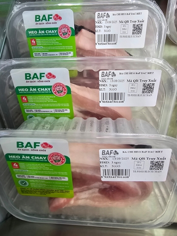 Ba chỉ heo BAF Meat đặc biệt - khay 300g