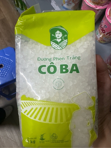Đường phèn trắng Cô Ba - gói 1kg
