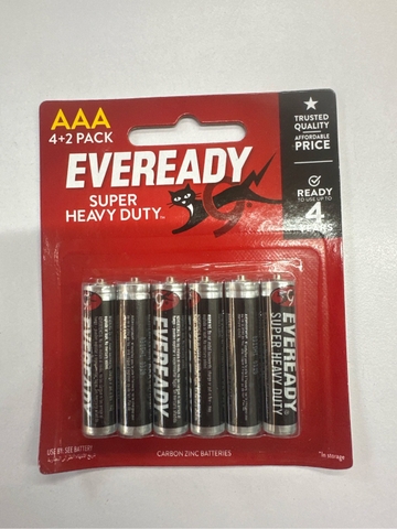 Pin Everyeady super heavy duty AAA - 4+2pin bé