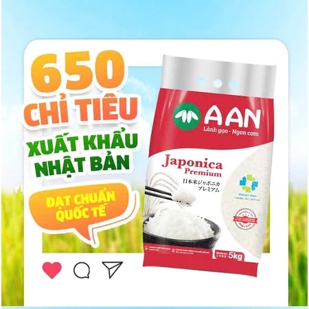 Gạo Nhật Japonica Premium AAn - Túi 5kg