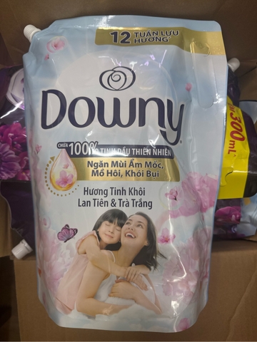 Nước xả vải Downy Hương Tinh Khôi Lan Tiên & Trà Trắng - Túi 2,3L