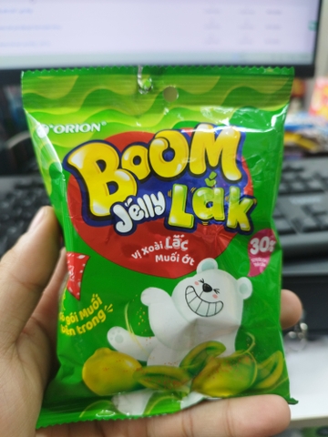 Kẹo dẻo boom vị xoài lắc muối ớt - gói 50g