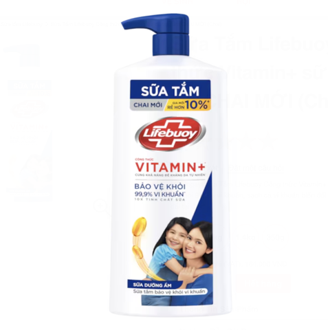 LIFE BUOY Sữa Tắm Sữa Dưỡng Ẩm - chai 800g/899g