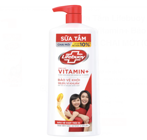LIFE BUOY Sữa tắm bảo vệ vượt trội 800g/899g