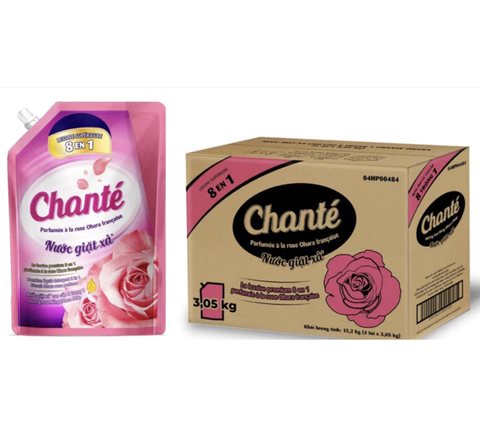 Nước giặt xả Chante Hương hoa hồng Pháp Ohara 8in1 - Mua 1 tặng 1