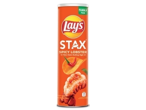 Bim bim Lay's STAX vị tôm hùm nướng ngũ vị - Hộp 150g