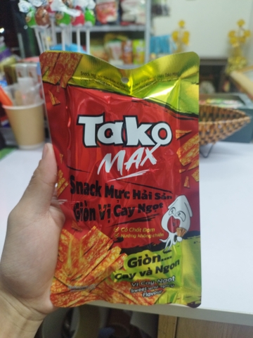 Snack mực hải sản giòn vị cay ngọt