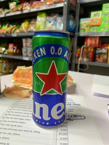 Bia Heineken không độ - lon 330ml