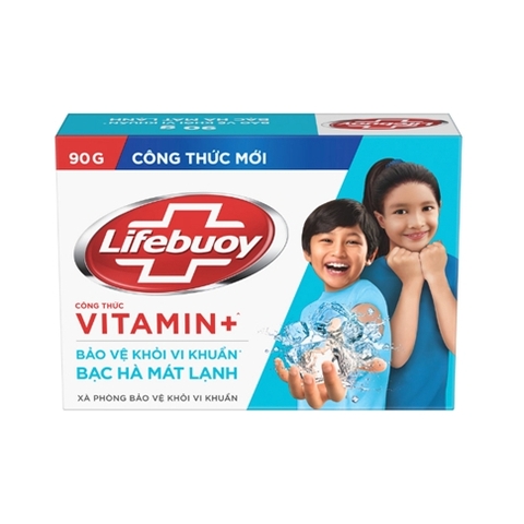 LIFEBUOY xà phòng bạc hà mát lạnh - Hộp 90g