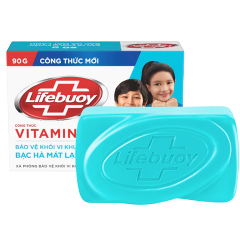 LIFEBUOY xà phòng bạc hà mát lạnh - Hộp 90g