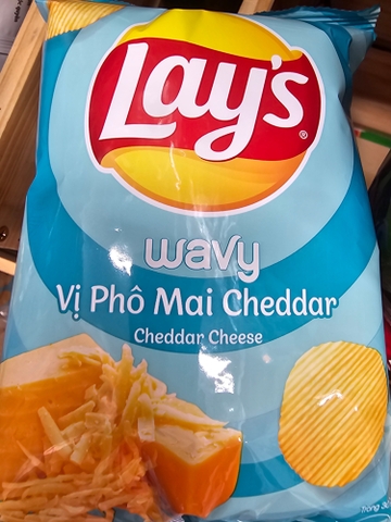 Bim bim Lay's wavy vị phô mai cheddar - Gói 28g