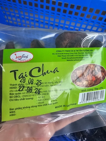 Tai chua khô SAN Food - Túi 50g
