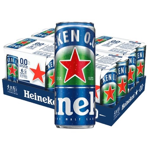 Bia Heineken không độ - lon 330ml