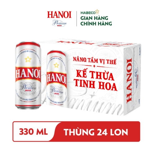 Bia HANOI Premium - Lon 330ml