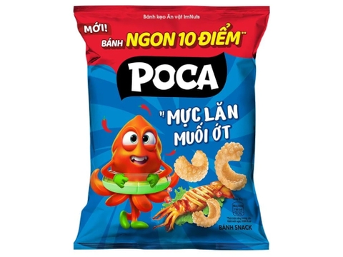 Bim bim Poca mực lăn muối ớt - Gói 60g