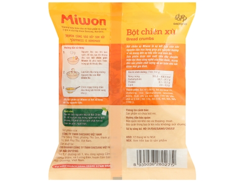 Bột chiên xù Miwon 100g