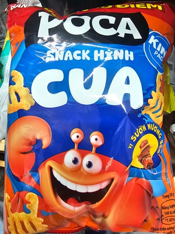 Bim bim Poca snack hình cua - Gói 60g