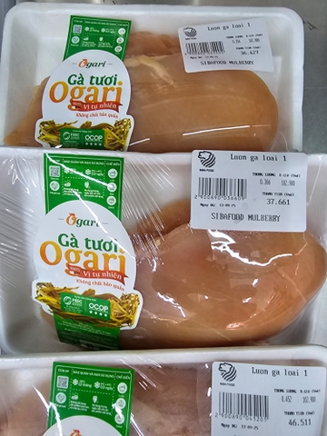 Lườn gà tươi Ogari loại 1 - Khay 400g (+/-)