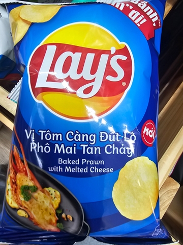 Bim bim Lay's vị tôm càng đút lò phô mai tan chảy - Gói 31g