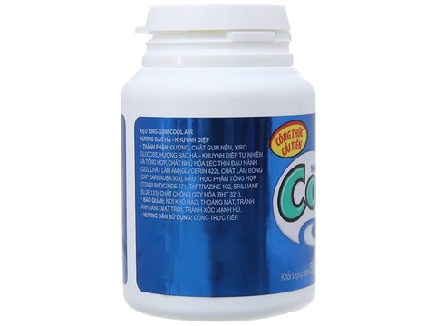 Kẹo sing-gum Coolair hương bạc hà khuynh diệp - hộp 58.4g
