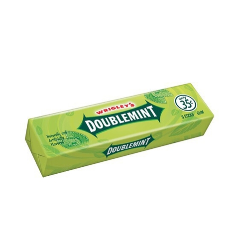 Kẹo sing-gum Doublemint hương bạc hà - thanh 13.5g